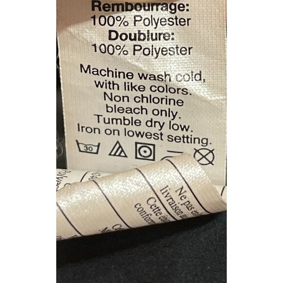 J. Crew Factory Quilted Jacket Black Gold Mock Neck Size XS (READ) - Picture 8 of 10